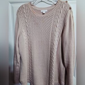 Charter Club Women's Cable Knit Sweater Size XL